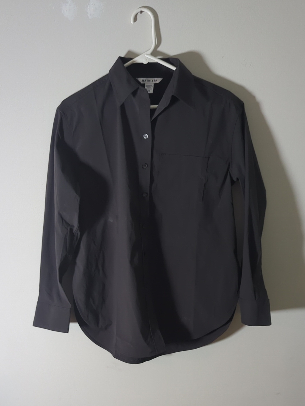 Athleta Women's Brown Long-Sleeve Button Shirt